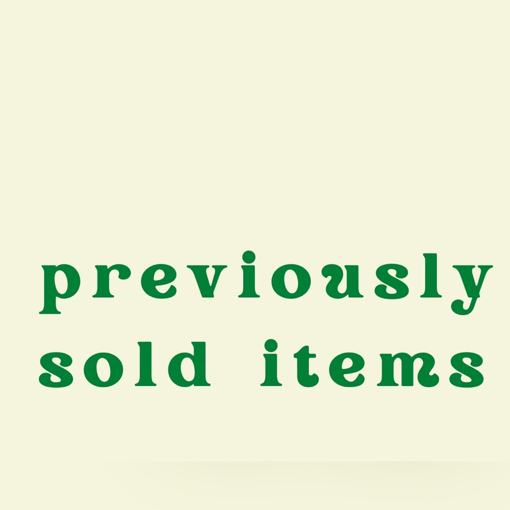 ⚡️ SOLD ITEMS ⚡️